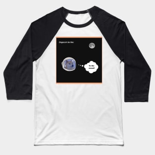 Dogecoin: To the Moon Baseball T-Shirt